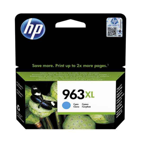 HP 963XL Cyan Cartucho de Tinta Original - 3JA27AE - Prinkweb