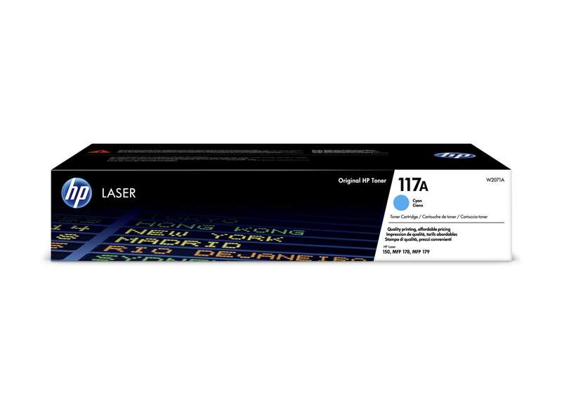 HP W2071A Cyan Cartucho de Toner Original - 117A - Prinkweb