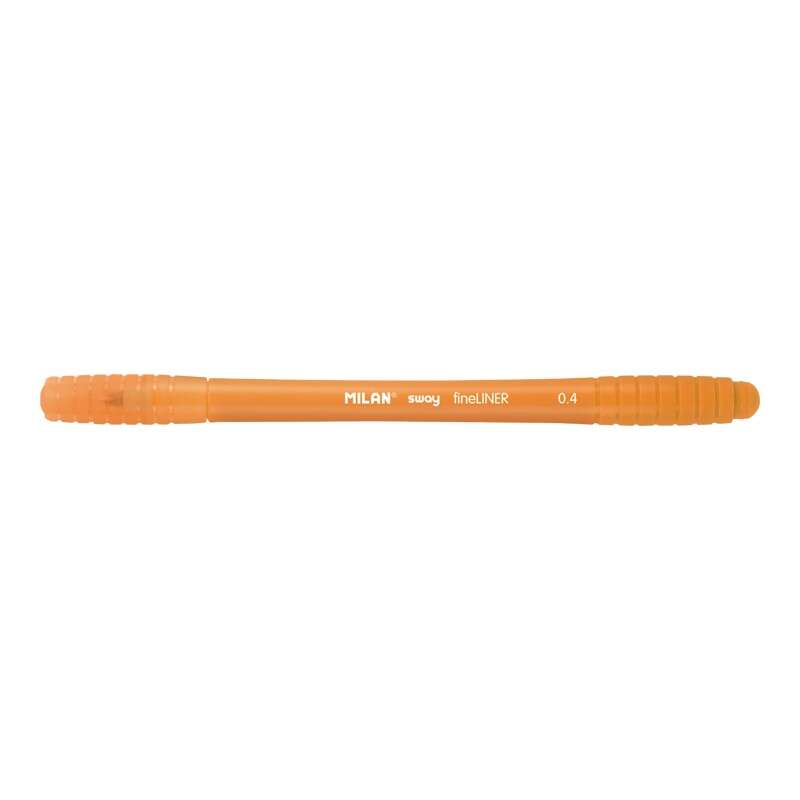 Milan Sway Fineliner Rotulador - Punta Fina 0.4mm - Ergonomico - Tinta al Agua - Color Naranja - Prinkweb