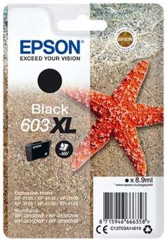Epson 603XL Negro Cartucho de Tinta Original - C13T03A14010 - Prinkweb