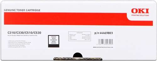 OKI C310/C510/MC351/MC361 Negro Cartucho de Toner Original - 44469803 - Prinkweb