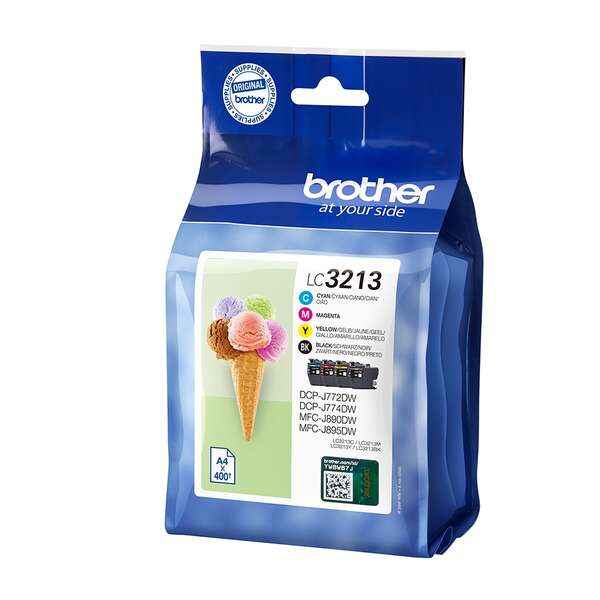 Brother LC3213 Pack de 4 Cartuchos de Tinta Originales - LC3213VAL - Prinkweb