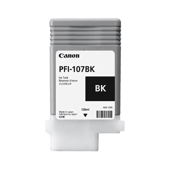 Canon PFI107 Negro Cartucho de Tinta Original - PFI107BK/6705B001 - Prinkweb