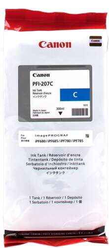 Canon PFI207 Cyan Cartucho de Tinta Original - PFI207C/8790B001 - Prinkweb
