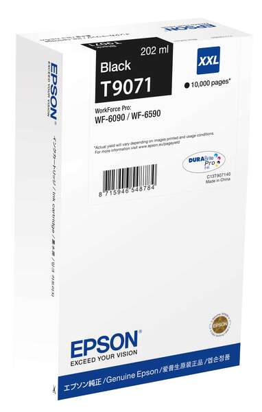 Epson T9071 Negro Cartucho de Tinta Original - C13T907140 - Prinkweb