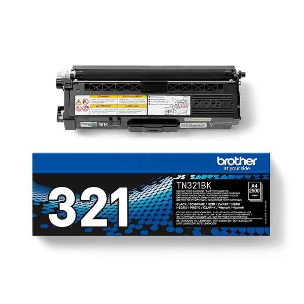 Brother TN321 Negro Cartucho de Toner Original - TN321BK - Prinkweb