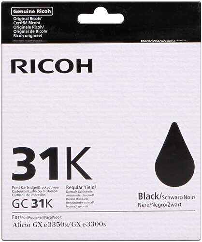 Ricoh GC31K Negro Cartucho de Gel Original - 405688 - Prinkweb