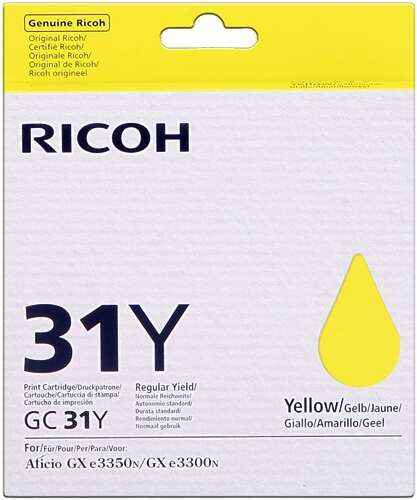 Ricoh GC31Y Amarillo Cartucho de Gel Original - 405691 - Prinkweb