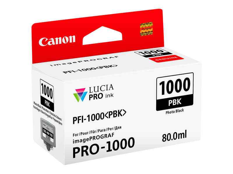 Canon PFI1000 Negro Photo Cartucho de Tinta Original - PFI1000PBK/0546C001 - Prinkweb
