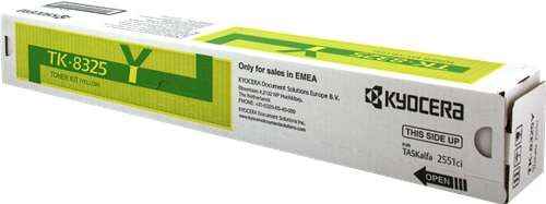 Kyocera TK8325 Amarillo Cartucho de Toner Original - 1T02NPANL0/TK8325Y - Prinkweb