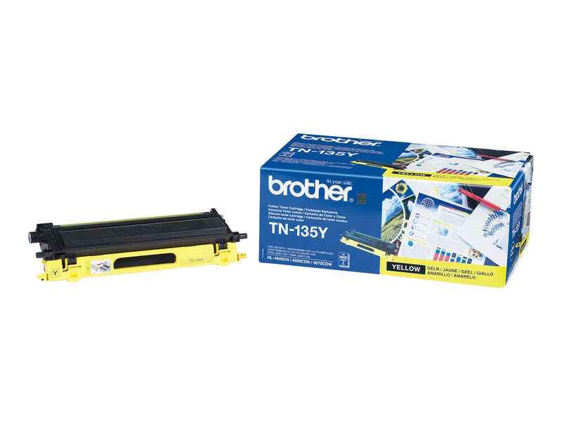 Brother TN135 Amarillo Cartucho de Toner Original - TN135Y - Prinkweb