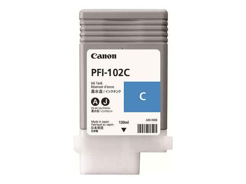 Canon PFI102 Cyan Cartucho de Tinta Original - 0896B001 - Prinkweb