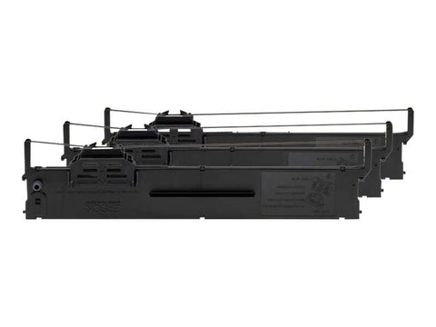 Embalagem de 3 impressoras matriciais de pontos originais pretas Epson PLQ20/PLQ22/PLQ30 - C13S015339