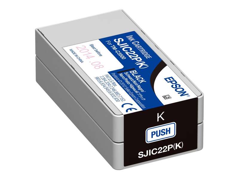 Epson SJIC22P Negro Cartucho de Tinta Original - C33S020601/SJIC22P(K) - Prinkweb