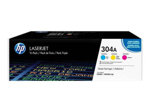 HP CC531A/CC532A/CC533A Pack de 3 Cartutxos de Tòner Originals - 304A
