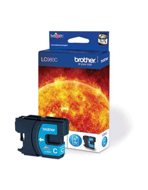 Brother LC980 Cyan Cartucho de Tinta Original - LC980C - Prinkweb