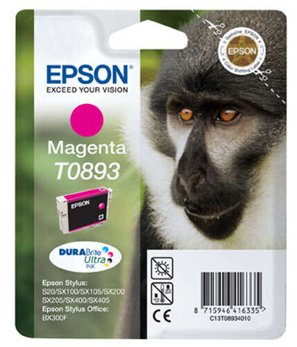Epson T0893 Magenta Cartucho de Tinta Original - C13T08934011 - Prinkweb