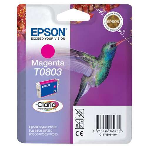 Epson T0803 Magenta Cartucho de Tinta Original - C13T08034011 - Prinkweb