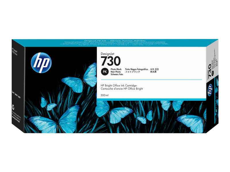 HP 730 Negro Photo Cartucho de Tinta Original - P2V73A - Prinkweb