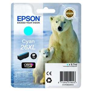 Epson T2632 (26XL) Cyan Cartucho de Tinta Original - C13T26324012 - Prinkweb