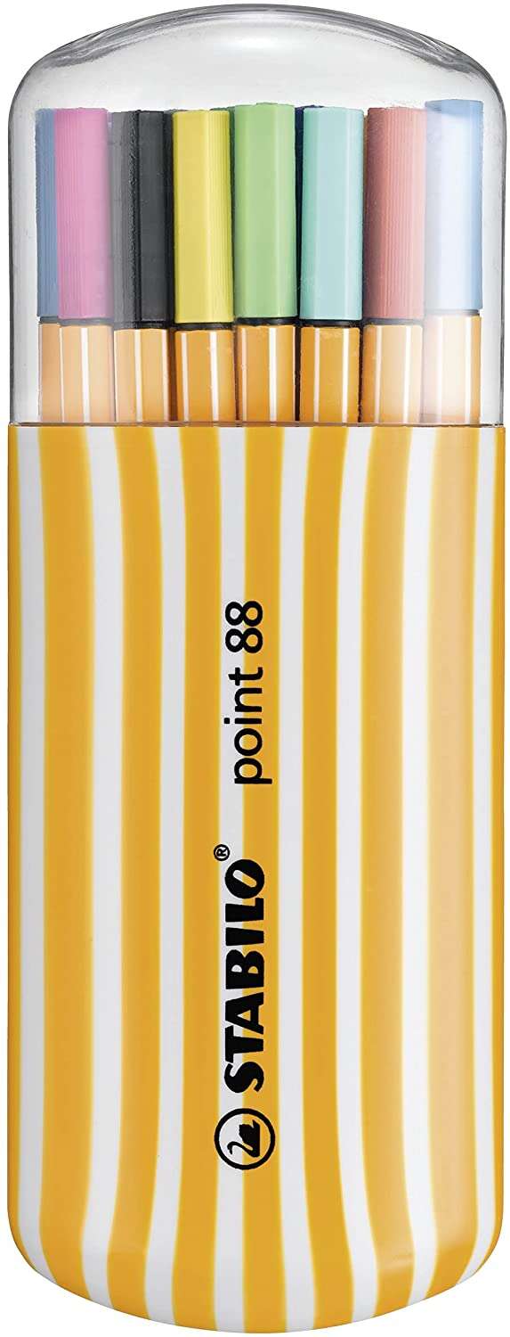 Stabilo Point 88 Zebrui Rotuladores de Punta Fina de Fibra - Trazo de 0.4 mm - Tinta con