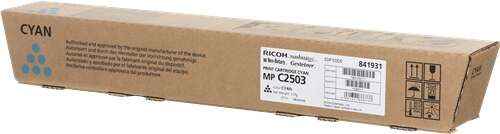 Ricoh Aficio MP-C2503SP/MP-C2003SP/MP-C2011SP Cyan Cartucho de Toner Original - 841931 - Prinkweb