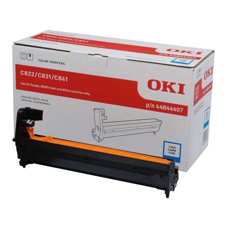 OKI C822/C831/C841 Cyan Tambor de Imagen Original - 44844407 (Drum) - Prinkweb