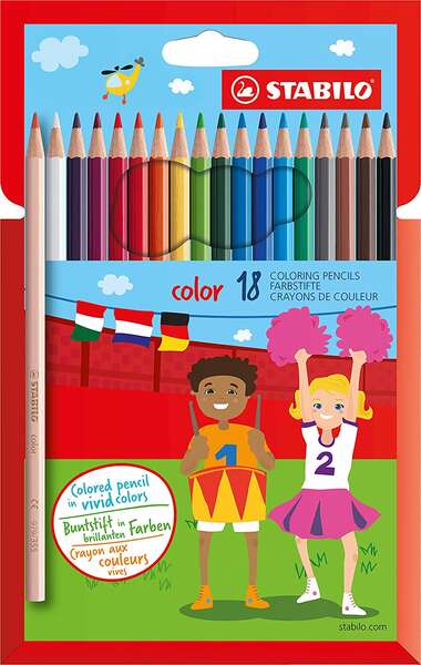 Stabilo Color Lapices de Colores - Mina de 2.5mm - Ideal para el Colegio - Colores Surtid