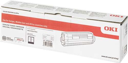 OKI C824/C834/C844 Negro Cartucho de Toner Original - 47095704 - Prinkweb
