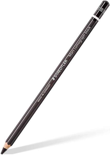 Crayon graphite Staedtler Mars Lumograph noir 100B - Mine 8B - Résistance à la casse