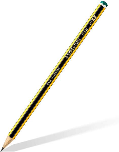 Crayon graphite hexagonal Staedtler Noris 120-4 - Mine 2H - Résistant à la casse - Bois Bos
