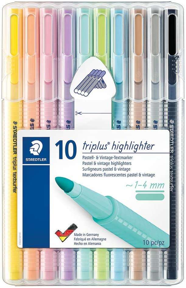 Staedtler Triplus Textsurfer 362 Marcadores Fluorescentes - Trazo 1 - 4mm Aprox - Tina Ba