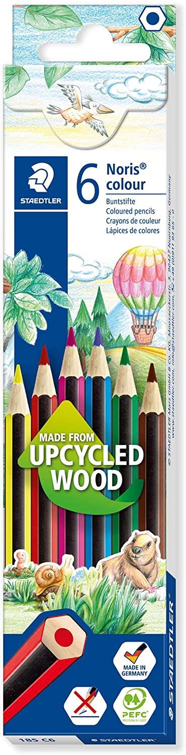 Staedtler Noris Colour 185 Lapices Hexagonales de Colores - Resistencia a la Rotura - Mate