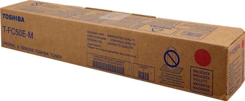 Toshiba T-FC50EM Magenta Cartucho de Toner Original - 6AJ00000112/6AJ00000226/6AJ00000300 - Prinkweb