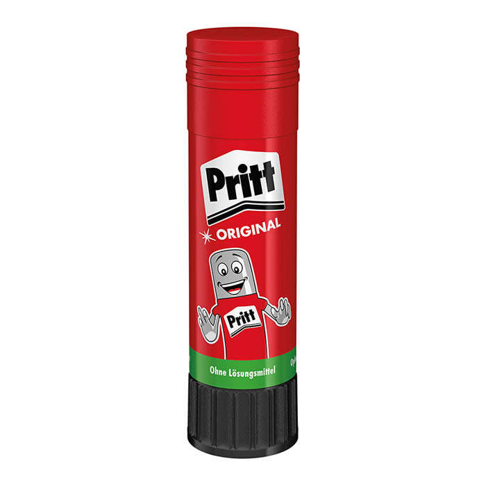 Cola em stick Pritt tamanho médio, 22g - Sem solventes - 97% de ingredientes naturais - Lavável a 20ºC - Segura para crianças
