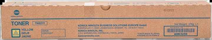 Konica Minolta TN221 Amarillo Cartucho de Toner Original - TN221Y/A8K3250 - Prinkweb