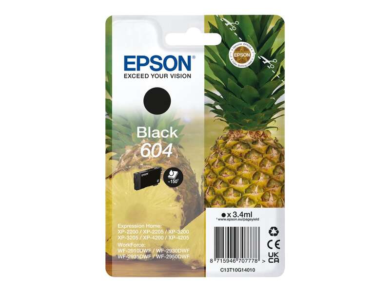 Epson 604 Negro Cartucho de Tinta Original - C13T10G14010 - Prinkweb
