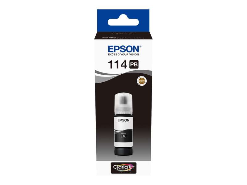 Epson 114 Negro Photo Botella de Tinta Pigmentada Original - C13T07B140 - Prinkweb