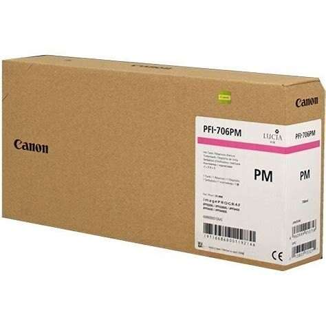 Canon PFI706 Magenta Photo Cartucho de Tinta Original - 6686B001 - Prinkweb