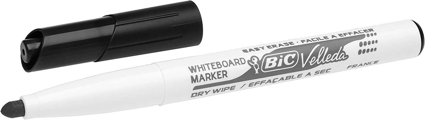 Marcador para quadro branco Bic Velleda 1741 - Ponta de 4,5 mm - Traço de 1,4 mm - Tinta à base de acetona -