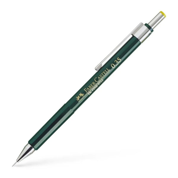 Faber-Castell TK-Fine 9713 Portaminas - Mina HB - Trazo 0.35mm - Goma de Borra Integrada