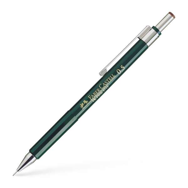 Lapiseira Faber-Castell TK-Fine 9713 - Grafite HB - Espessura do traço 0,5 mm - Borracha integrada