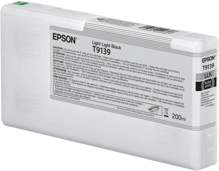 Epson T9139 Negro Light Light Cartucho de Tinta Original - C13T913900 - Prinkweb