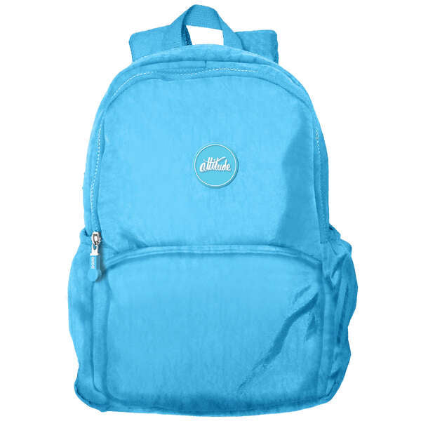 Mochila Escolar Média Dohe Série Pastel - 2 Compartimentos - Alças de Ombro Reforçadas e Ajustáveis - Alça Superior - Azul Pastel