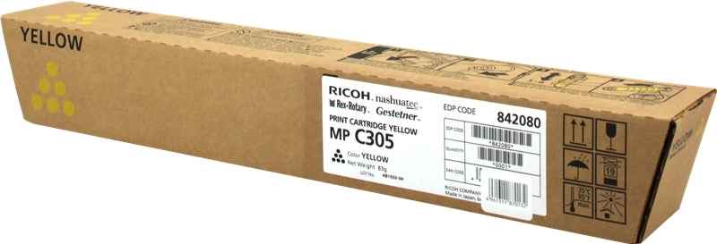 Ricoh Aficio MP-C305/MP-C305SPF Amarillo Cartucho de Toner Original - 842080/841597/MPC305E - Prinkweb
