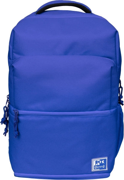Sac à dos scolaire Oxford +LB B-Out - Compartiment isotherme - Fermeture éclair extensible - Bretelles rembourrées et réglables - Dimensions : 42 x 30 x 15-20 cm - Bleu