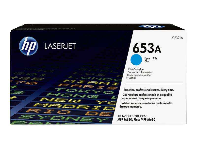 HP CF321A Cyan Cartucho de Toner Original - 653A - Prinkweb