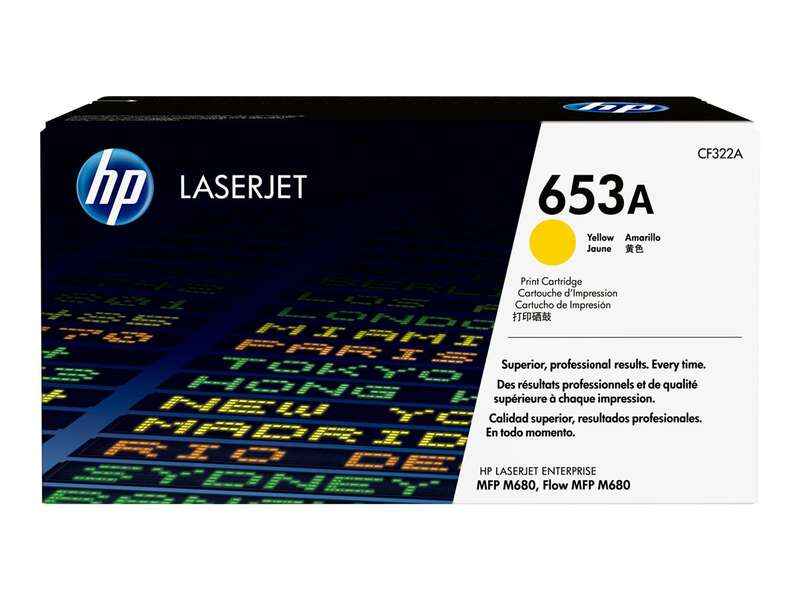 HP CF322A Amarillo Cartucho de Toner Original - 653A - Prinkweb