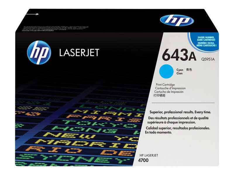 HP Q5951A Cyan Cartucho de Toner Original - 643A - Prinkweb