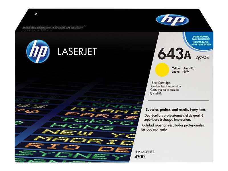HP Q5952A Amarillo Cartucho de Toner Original - 643A - Prinkweb